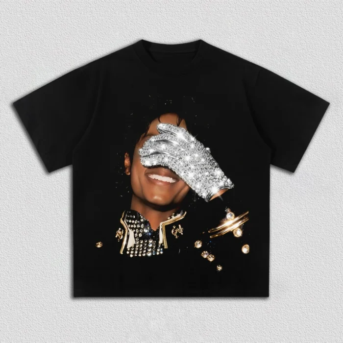 MJ Michael Jackson graphics 100%cotton unisex shirt Y2k New O-neck Short Sleeve men's Women's fashion hip-hop T-shirt fan gifts