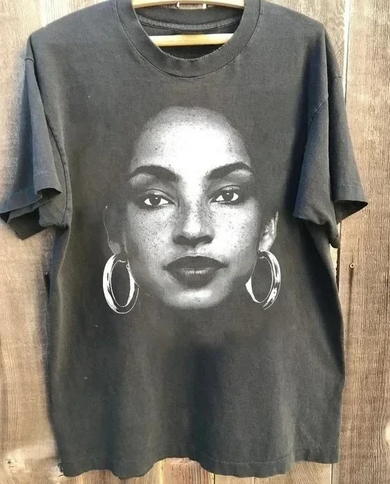 Vintage 90's Sade Adult T-shirt Sade Rap Hip Hop 90 Unisex T-shirt S-3XL Graphic Short Sleeve T-shirt Men Women Summer Print Top