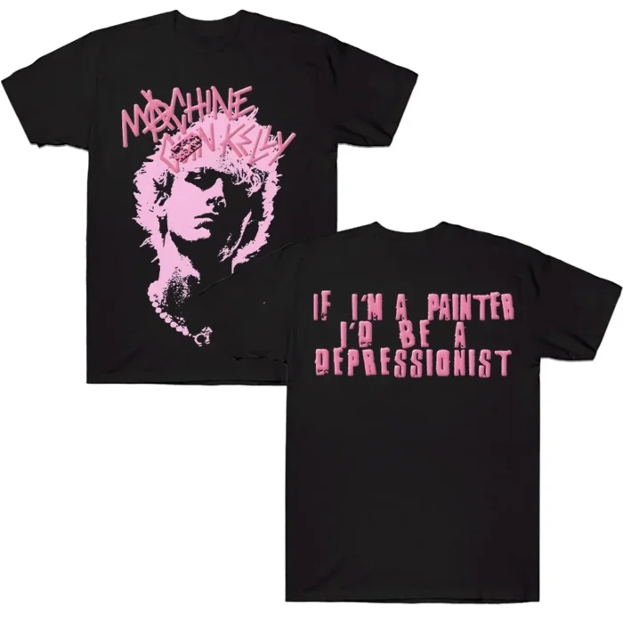 MGK Machine Gun Kelly Ticket Anniversary Album Graphic Tee - New Unisex Vintage Washed Oversized 100% Cotton Hip Hop Rap T-shirt